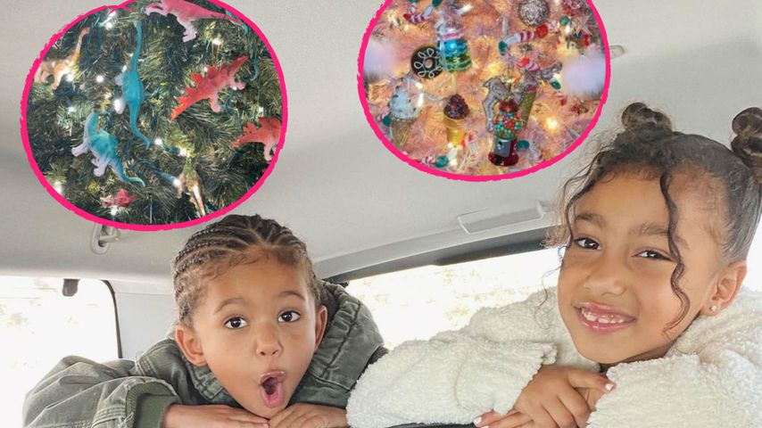 Wie süß! Saint und North West haben eigene Weihnachtsbäume