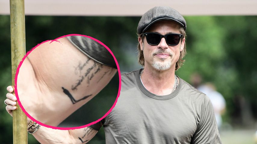 Mann mit Schatten: Was bedeutet Brad Pitts neues Tattoo?
