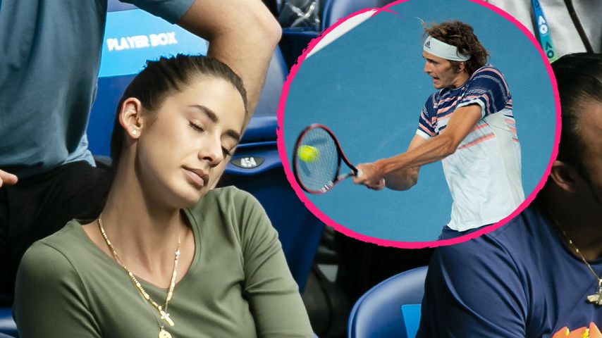 Eingeschlafen? Hier "schaut" GNTM-Brenda Tennis-Freund zu
