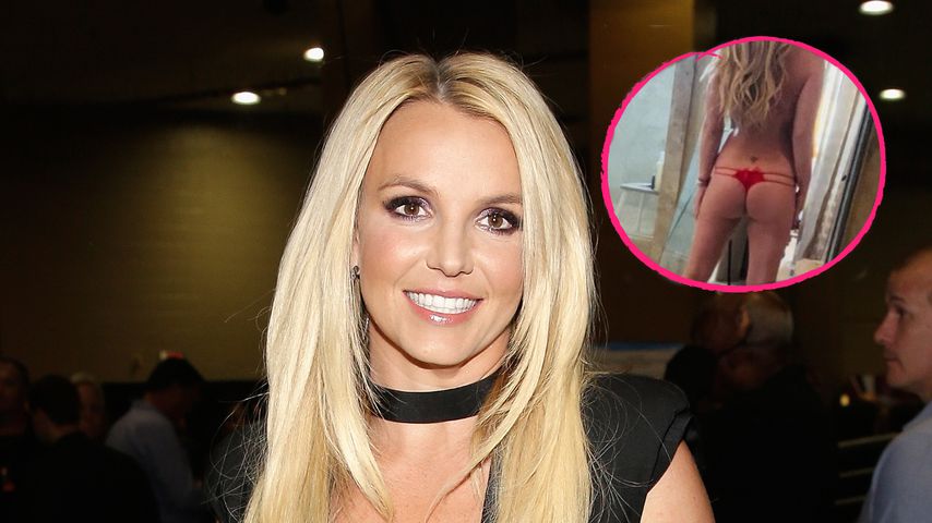 Sie tut es schon wieder: Britney posiert nur im roten String