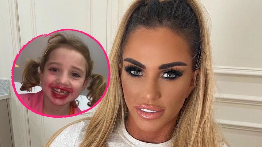 Lippenstift-Fauxpas: Katie Price' Tochter (6) schminkt sich