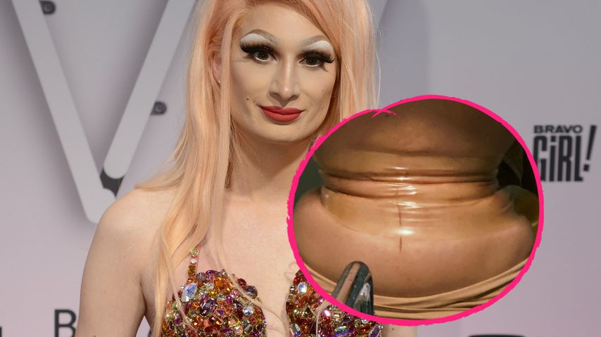 Für den perfekten Look: Candy Crash schnürt sich Bauch ab