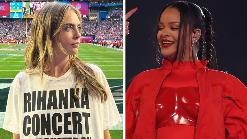 Ist der Super Bowl nebensächlich? Stars nur für Rihanna da!