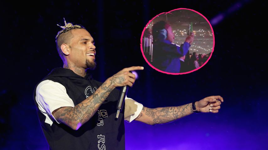 Süß: Chris Browns Sohn Aeko filmt seinen Papa bei Auftritt