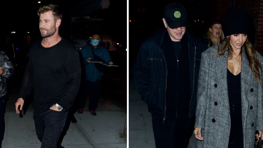 Chris Hemsworth und Matt Damon: Doppel-Date mit ihren Frauen