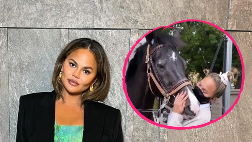 Familienausflug: Chrissy Teigen geht mit ihren Kids reiten