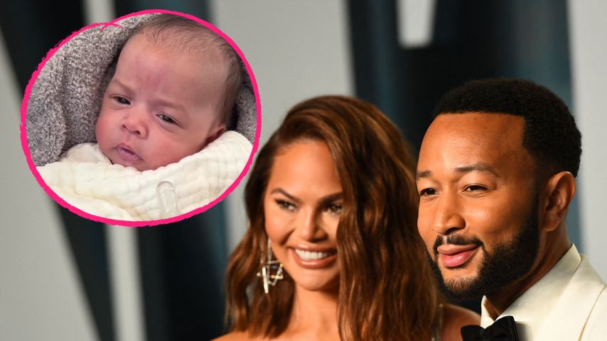 Süß! Chrissy Teigen und John Legends Baby hat Schluckauf