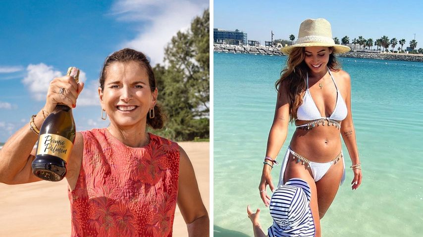 Eva Benetatou und ihr Sohn besuchen Patentante Claudia Obert