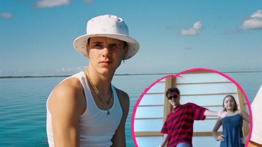 Süß! Cruz Beckham macht "Fit-Check" mit Schwester Harper