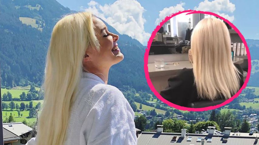 Superstolz: So lang sind Daniela Katzenbergers echte Haare