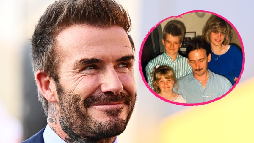 Megaselten: David Beckham teilt Familienfoto mit Schwester