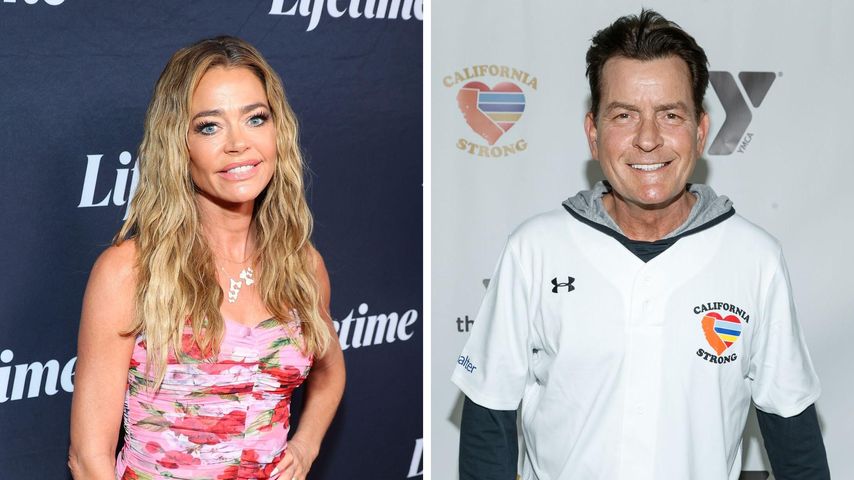 Collage: Denise Richards und Charlie Sheen