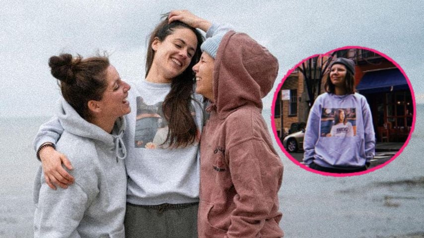 Verdächtig? Hier trägt Irina Schlauch Miris Sweatshirt!