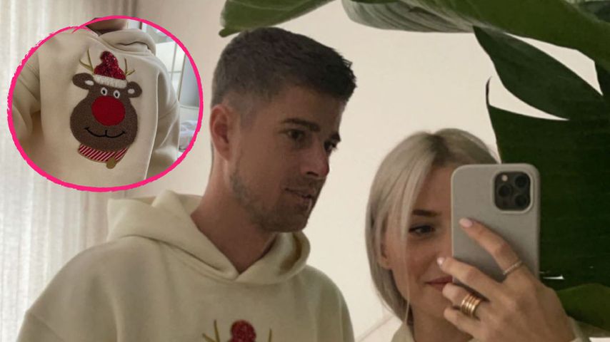 Zoe, Mama und Papa: Lena Gercke zeigt festlichen Partnerlook