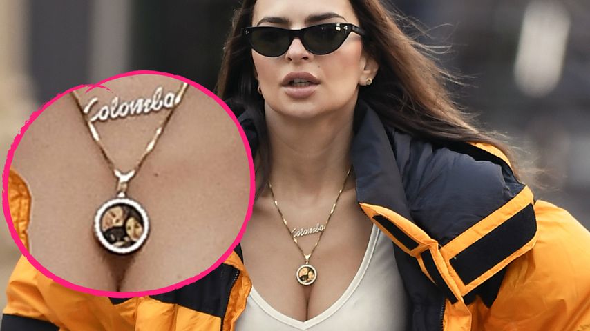 Süß: Emily Ratajkowski trägt Foto-Kette von ihrem Ehemann