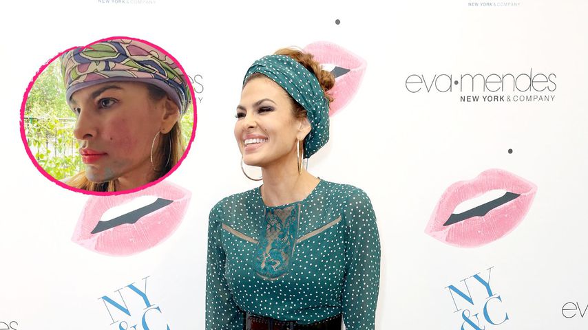 Kritzel-Kinn: Eva Mendes' Töchter durften sich austoben