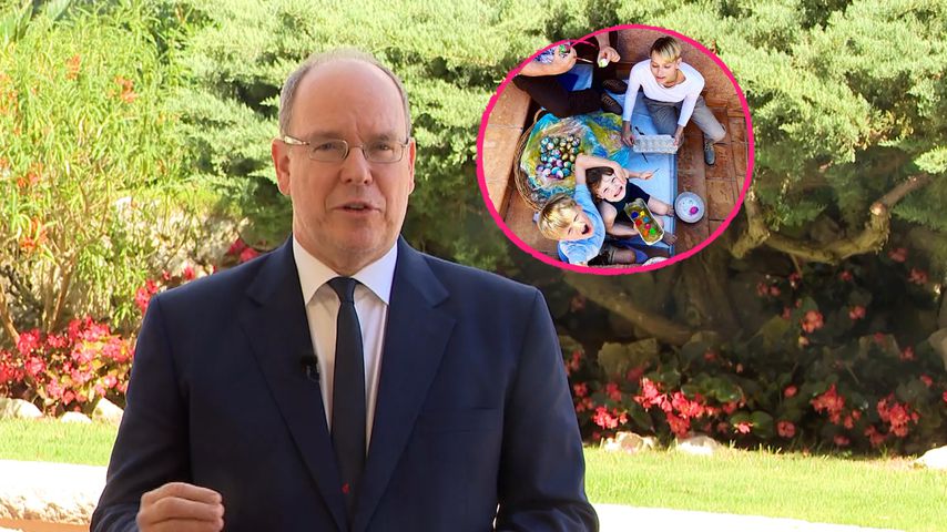 Niedliches Foto zum Fest: Monaco-Royals bemalen Ostereier