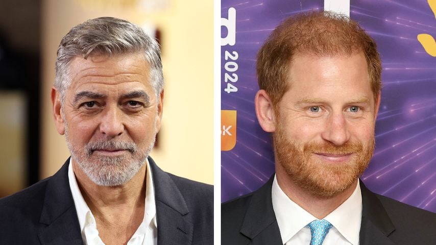 Collage: George Clooney und Prinz Harry