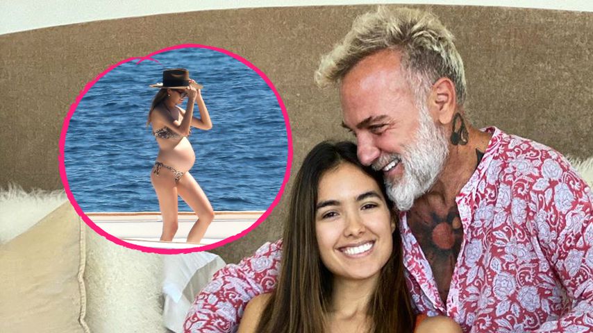 Kugelrund! Gianluca Vacchis Freundin beim Sonnenbaden