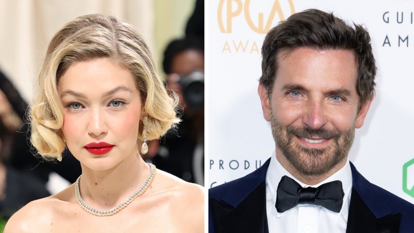 Collage: Gigi Hadid und Bradley Cooper