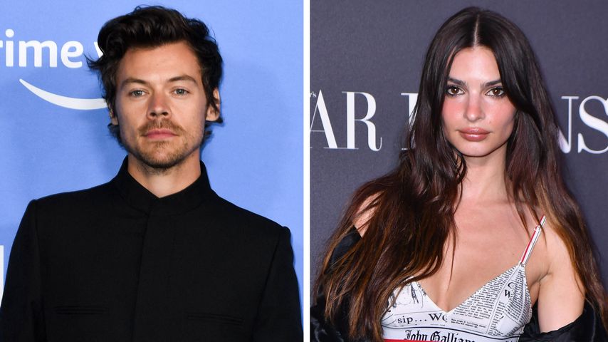 Collage: Harry Styles und Emily Ratajkowski