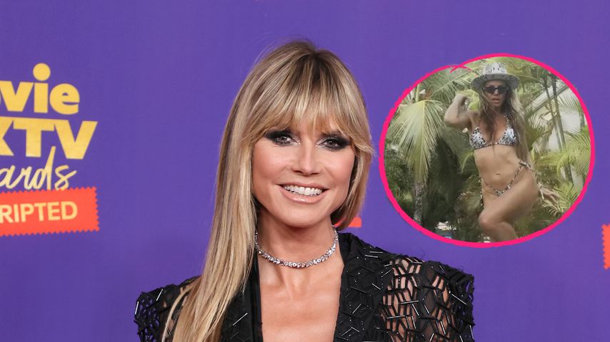 Sexy Morgengruß: Heidi Klum schwingt im Bikini die Hüften