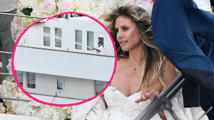 Wasserwerfer gegen Paparazzi: Wollte Heidi private Hochzeit?