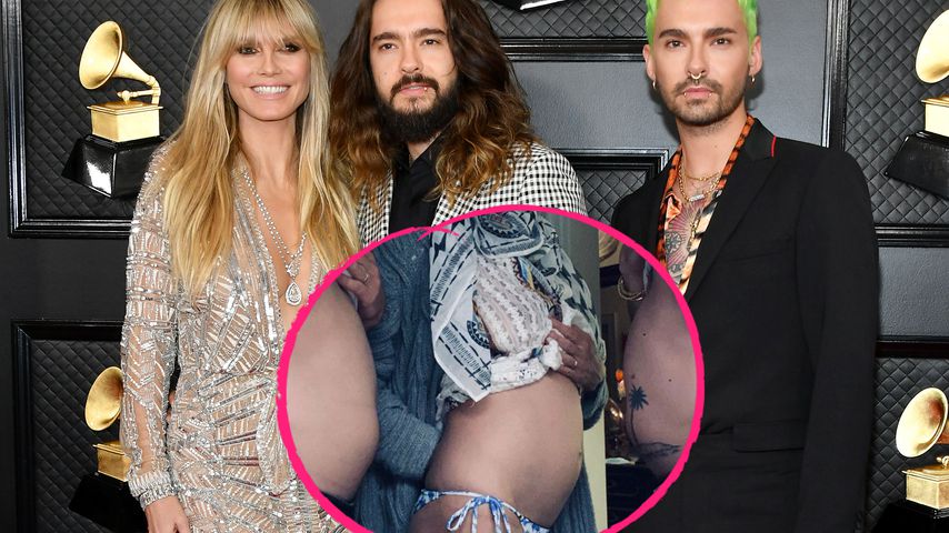 Gut gegessen: Heidi Klum & Kaulitz-Brüder zeigen ihre Bäuche