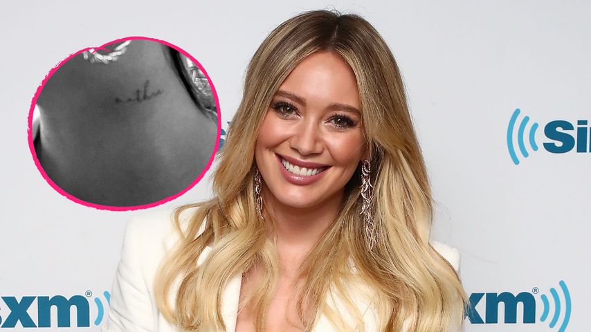 Ganz stolz: Hilary Duff hat jetzt ein Mama-Tattoo am Hals