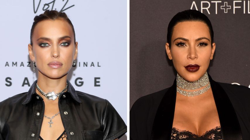 Collage: Irina Shayk und Kim Kardashian