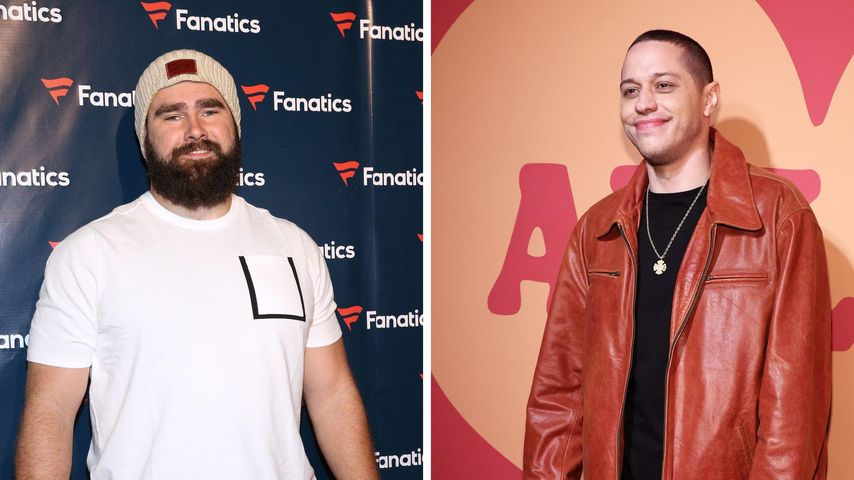 Collage: Jason Kelce und Pete Davidson