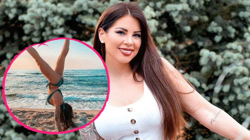 Handstand am Strand: Jenny Frankhauser begeistert ihre Fans