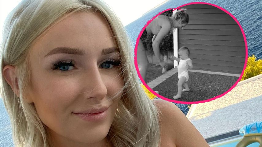 Süß: Jessi Schröders Töchterchen Hailey kann schon laufen!