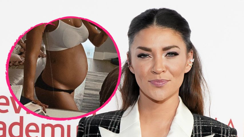 Kugelrund: "Gossip Girl"-Star Jessica Szohr zeigt Babybauch