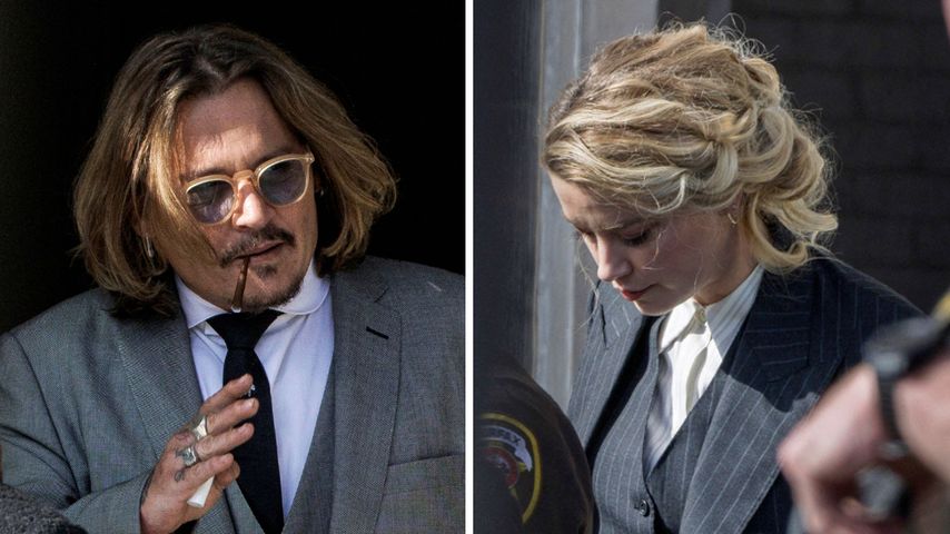 Johnny Depp und Amber Heard direkt nach Prozess gesichtet