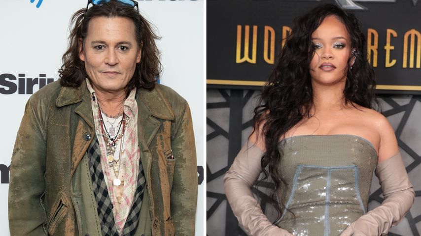 Johnny Depp hat einen Gastauftritt bei Rihannas Fashionshow!