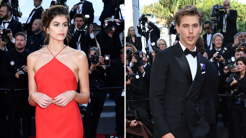 Kaia Gerber und Austin Butler strahlen auf "Elvis"-Teppich
