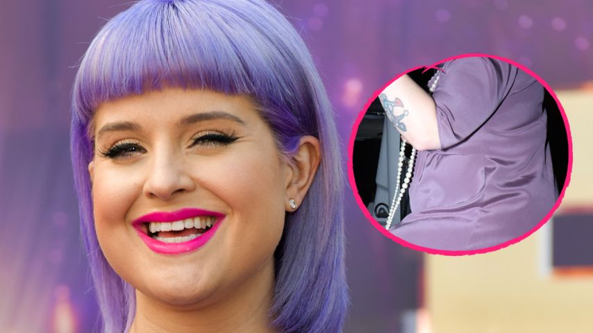 Im Maxikleid: Kelly Osbourne zeigt Babybauch bei Kostümparty