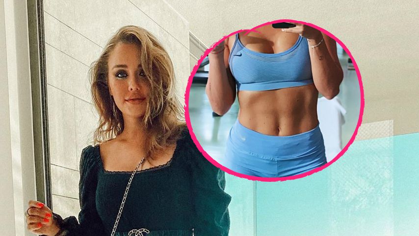 Mega-Sixpack: Kim Gloss präsentiert sich ganz durchtrainiert