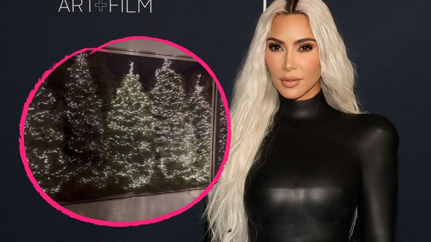 Kim Kardashian schmückt Badezimmer mit neun Weihnachtsbäumen