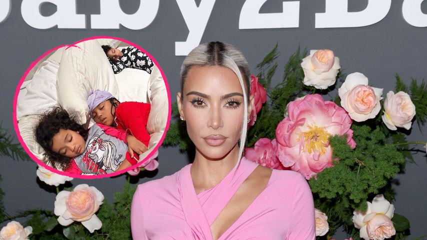 Wie kuschelig! Kim Kardashian zeigt ihre schlafenden Kids