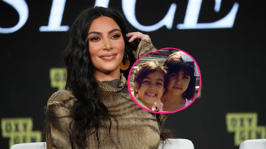Trotz Drama: Kim Kardashian teilt Throwback-Pic mit Kourtney