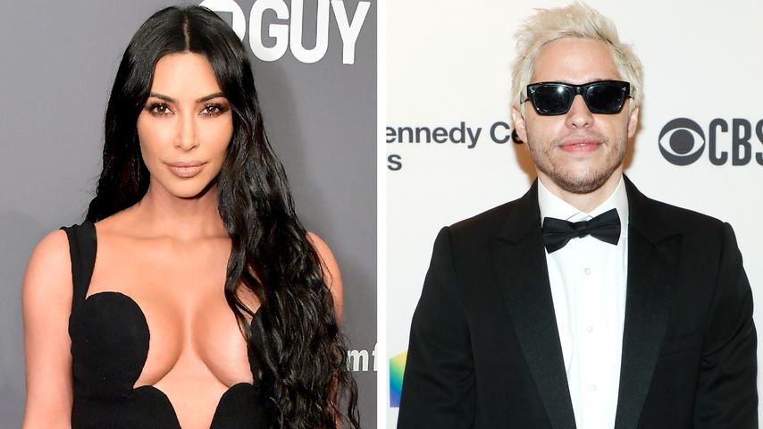 Collage: Kim Kardashian und Pete Davidson