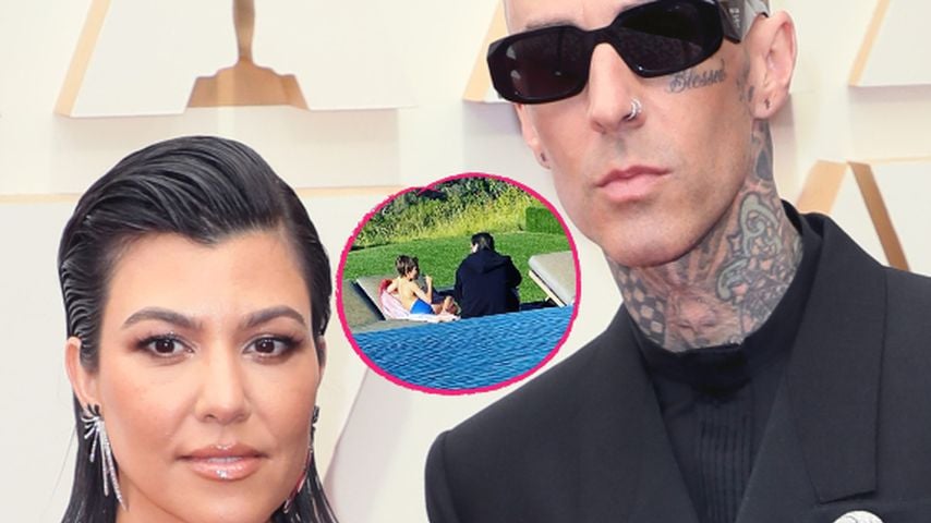 Während Travis-Hochzeit: Ex Scott Disick hütete die Kinder