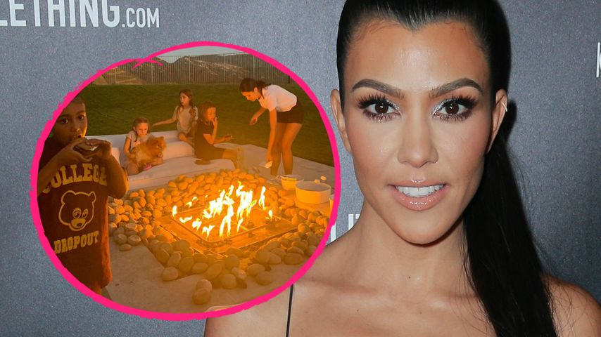 Glamping: Kourtney schläft mit Kardashian-Kids im Freien
