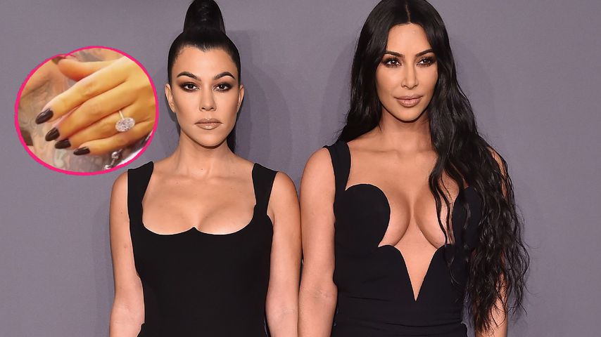 Nicht Kourtney: Kim K. zeigt Verlobungsring ihrer Schwester