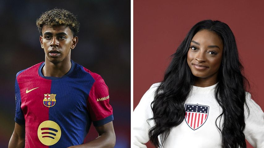 Collage: Lamine Yamal und Simone Biles
