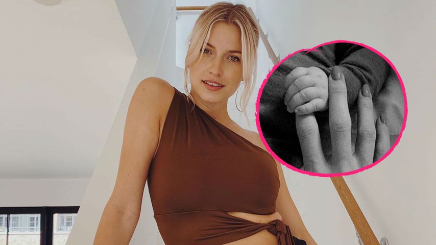 Händchenhaltend: Lena Gercke teilt neues Bild mit Baby Zoe