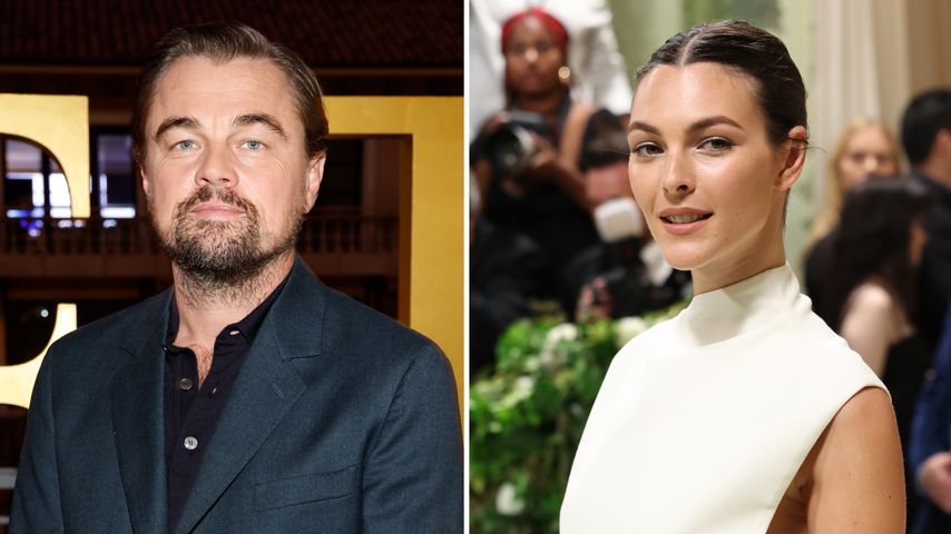 Collage: Leonardo DiCaprio und Vittoria Ceretti