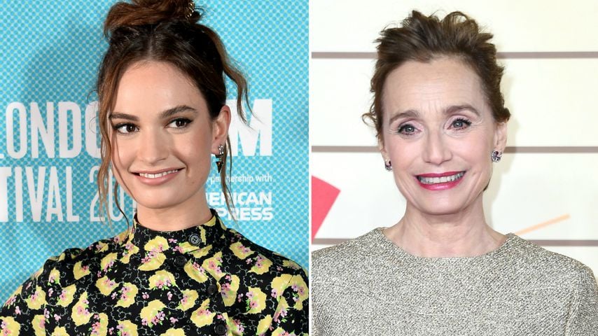 Lily James hatte Angst vor Co-Star Kristin Scott Thomas